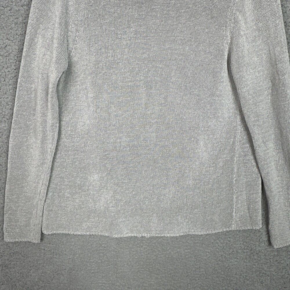 J McLaughlin Cardigan Sweater Womens Sz Large L Gray Open Front Lagenlook Knit - Picture 12 of 15